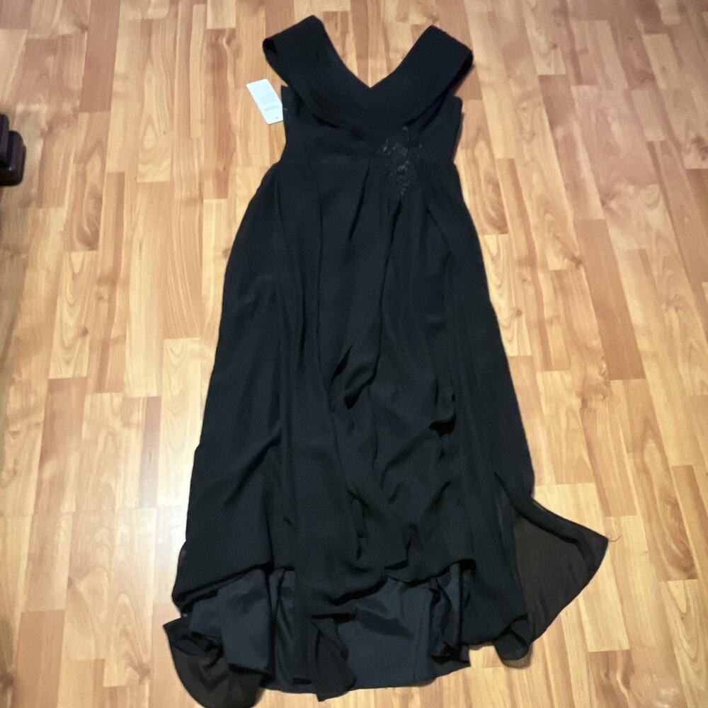 Wear Your Love Black Bridesmaid/ Formal Evening Dress with Lace-Up Back. Size 4